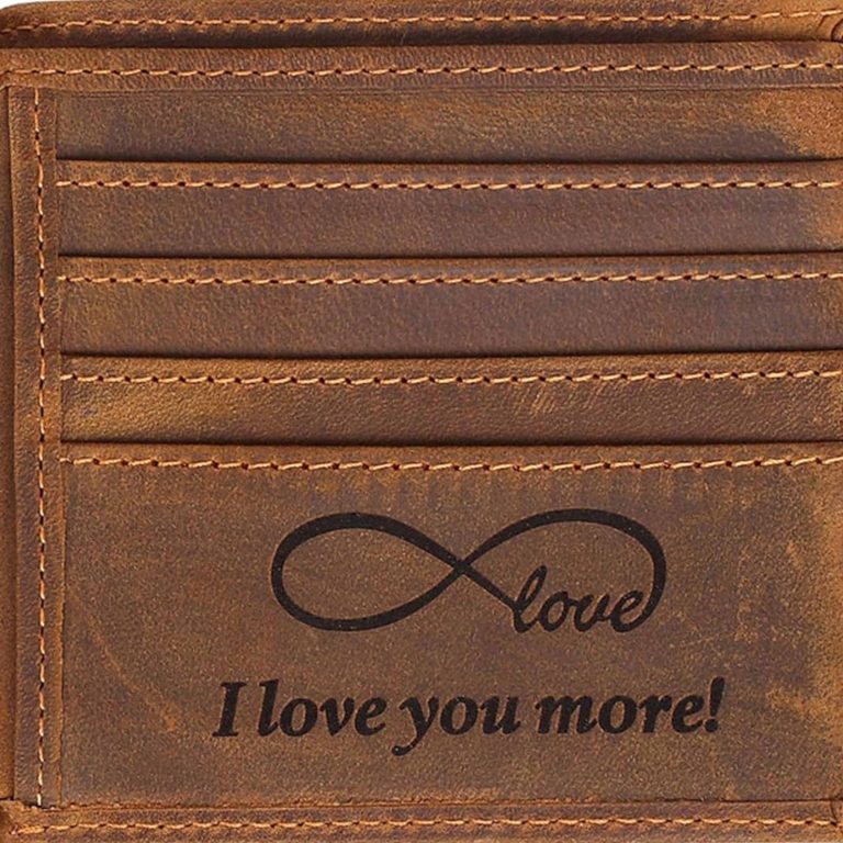Personalized leather wallet